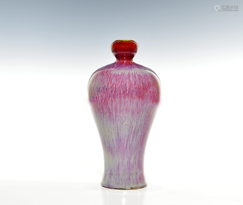 A CHINESE FLAMBE VASE