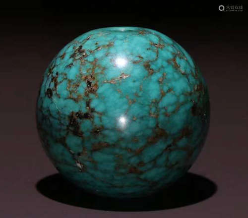 TURQUOISE CARVED BEAD