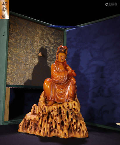 TIANHUANG STONE GUANYIN BUDDHA STATUE