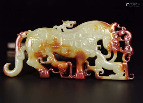 HETIAN JADE CARVED TABLET