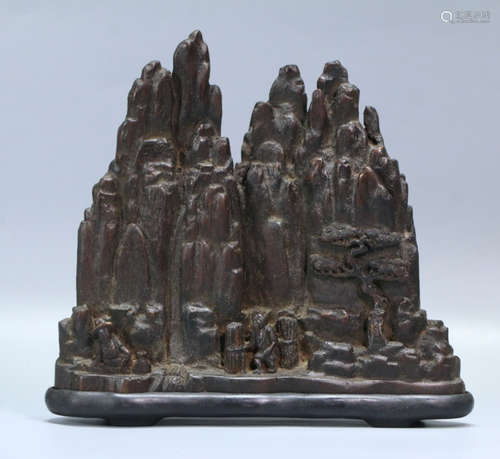 CHENXIANG WOOD CARVED SCHOLAR ROCK