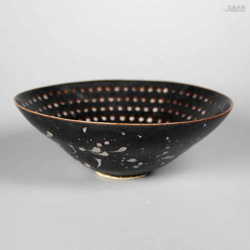 A Jizhou Kiln Stippling Porcelain Bowl