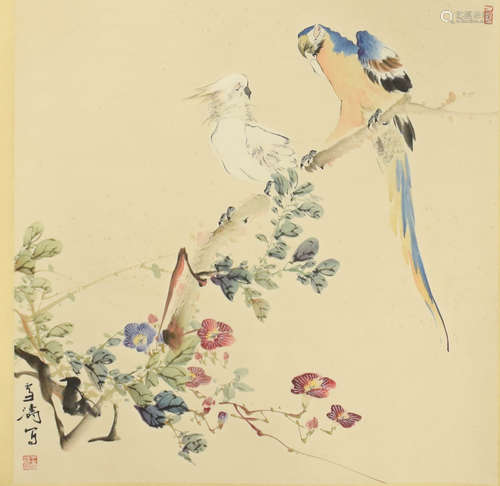 A Chinese Flower&bird Painting, Wang Xuetao Mark