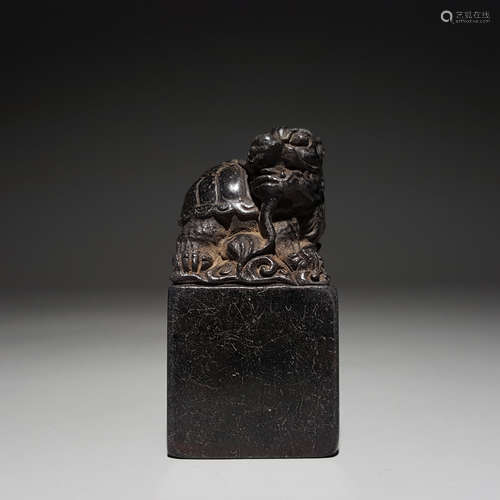 A JADE SEAL CARVED BY QIAN SHUYA