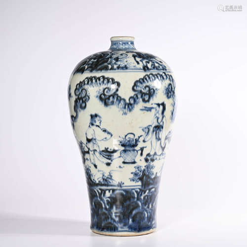 A Large Blue and White Meiping Vase