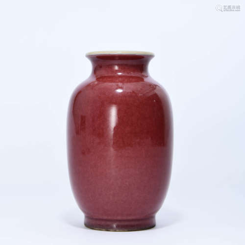 A Red Glazed Vase