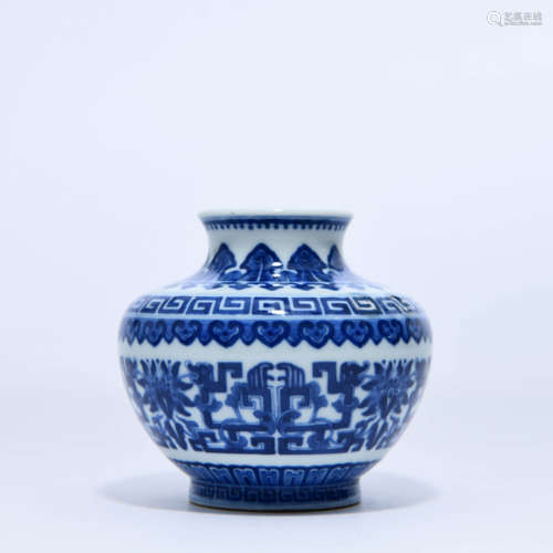 A Blue and White Chilong Vase