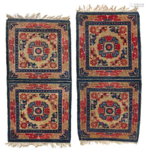 A PAIR OF CHINESE RUG ,MID 19TH CENTURY