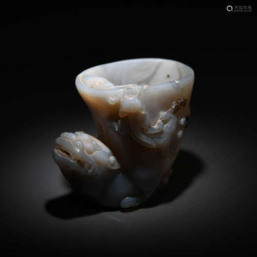 A Beast Shaped Agate Cup