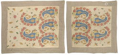 TWO OTTOMAN EMBROIDERIES,TURKEY,19TH CENTURY