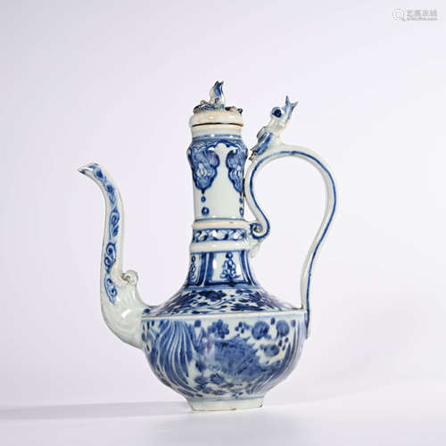 A Blue and White Teapot