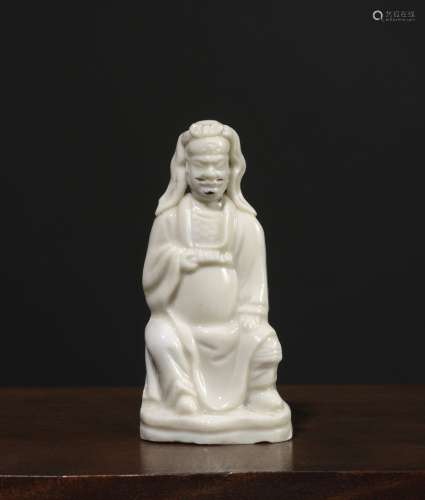 道教神像中国，德化，清代，约17°-18°世纪单色瓷