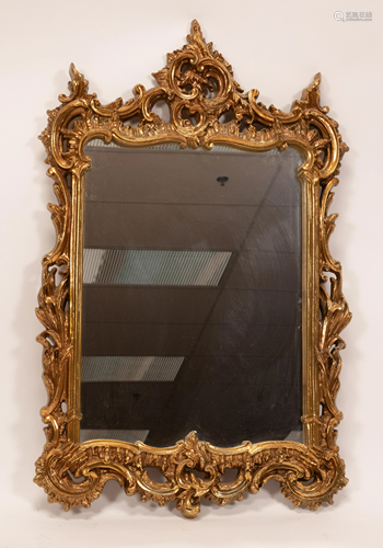 DECORATIVE GILT FRAME WALL MIRROR H 38