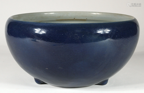 CHINESE GLAZED PORCELAIN BOWL H 5