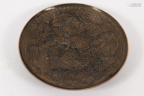 CHINESE DING-WARE PORCELAIN BOWL, H 2.5