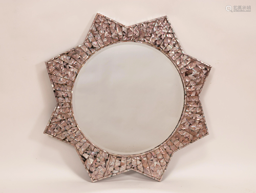 ABALONE WALL MIRROR DIA 48.5