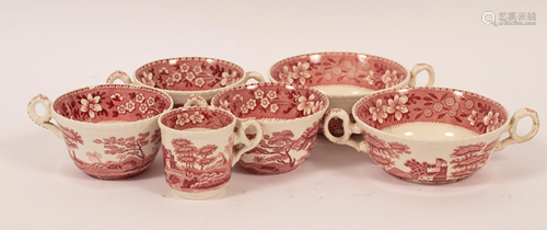 ENGLISH POTTERY SPODE'S TOWER, COFFEE-CUPS L.4.5