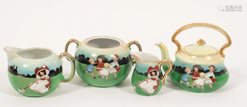 ROYAL BAYREUTH CHILDS TEA SET + 2 OTHERS C 1900