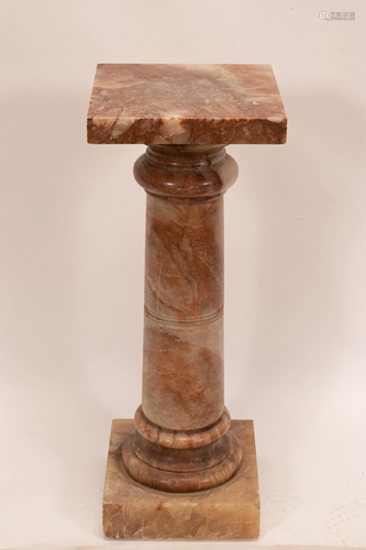 MARBLE PEDESTAL, SQUARE C 1920 H 37