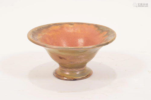 PEWABIC POTTERY BOWL, C. 1910, H 2.5