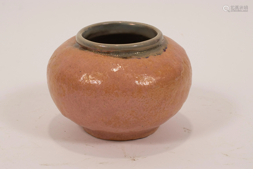 PEWABIC POTTERY VESSEL, 20TH C, H 4