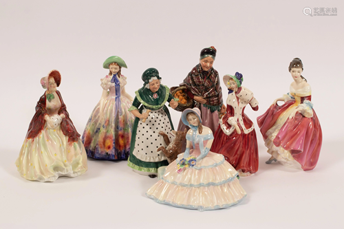 ROYAL DOULTON FIGURES 7 PCS