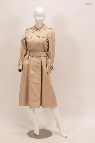 WOMEN'S BURBERRY KHAKI TRENCH COAT, SIZE: 8-10, L 4'