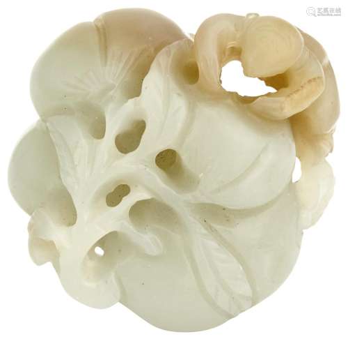 A Chinese White Jade Carving