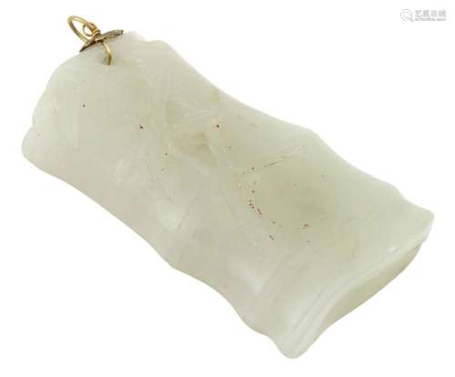 A Chinese Celadon Jade Pendant