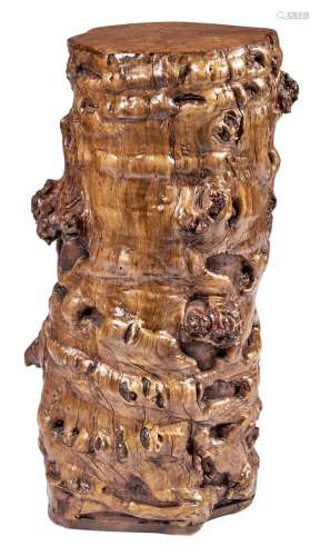 A Chinese Rootwood Stool