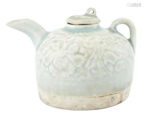 A Chinese Qingbai Waterpot and Cover