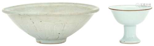 Two Chinese Qingbai Vessels