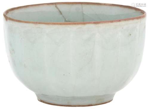 A Rare Chinese Longquan Celadon Fluted Cup