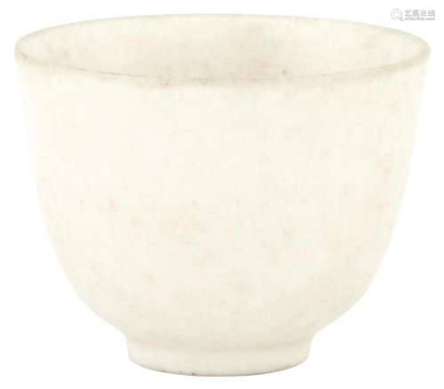 A Chinese White Glazed Porcelain Cup