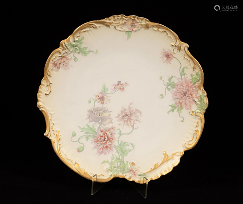 D&C LIMOGES FOOTED PORCELAIN CHARGER, C 1920 DIA …