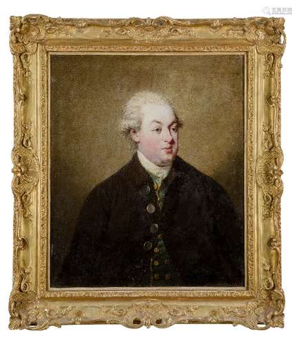 Rev Matthew William Peters, British 1742-1814- Portrait of a Gentleman, seated half-length, circa