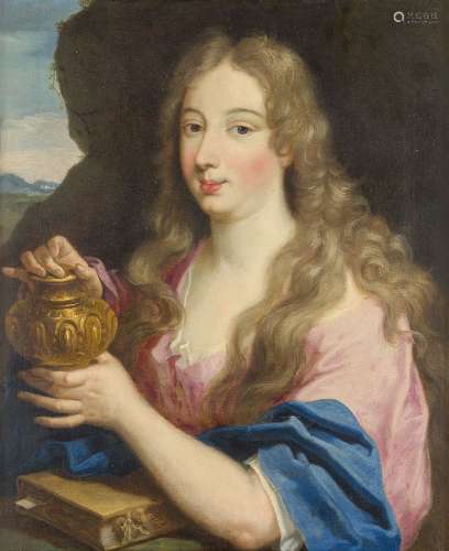 Follower of Jan Cossiers, Flemish 1600-1671- Mary Magdalene; oil on canvas, 60x49cmPlease refer to