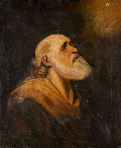 Manner of Bernardo Strozzi, early 19th century- Penitent St Peter; oil on canvas, 76x63cmPlease