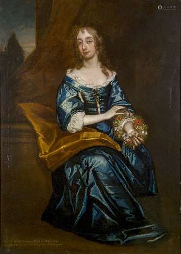 Studio of Sir Peter Lely, British 1618-1680- Portrait of Elizabeth Willoughby, Countess of