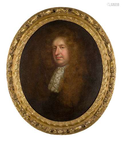 Circle of Willem Wissing, Dutch 1656-1687- Portrait of gentleman, traditionally held to be Joseph