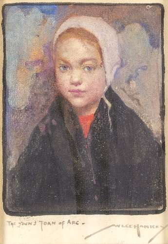 William Lee Hankey RI, British 1865-1952- The young Joan d’Arc, 1905; watercolour, signed and