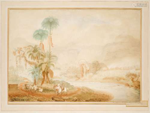 Captain Henry Butler, British fl. 1835-1850- Venezuelan scenery. A Mission Village in the Valley