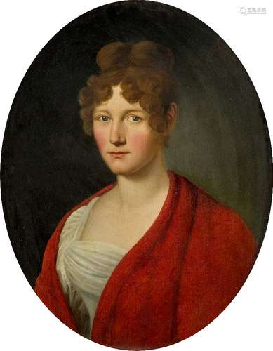 Austrian School, late 18th/early 19th century- Portrait of a lady, quarter-length turned to the left