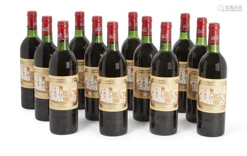 Twelve bottles of Chateau Ducru-Beaucaillou Saint-Julien 1982, Medoc, France, in wood crate (12)