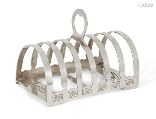 Liberty & Co, a seven-bar toast rack Mark of Liberty & Co., Birmingham, 1933, stamped 50252 The