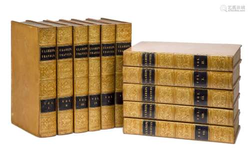 CLARKE, (E. D.), TRAVELS IN VARIOUS COUNTRIES OF EUROPE ASIA AND AFRICA, 11 Vols., gilt leather