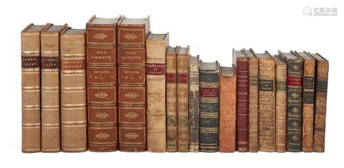 A selection of late 18th Century and later bindings, to include: T. SHELTON, THE HISTORY OF DON