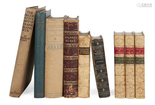 A collection of art reference bindings, comprising: W. STIRLING, ANNALS ARTISTS OF SPAIN, 3 Vols.,