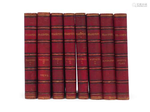 SHAKESPEARE, (W.), THE PICTORIAL EDITION OF THE WORKS OF SHAKESPEARE, Ed. C. KNIGHT, 7 Vols., 2nd