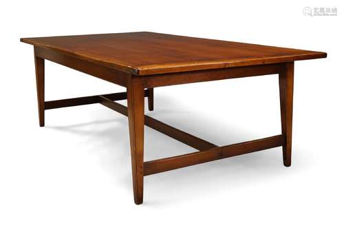 A large mahogany dining table by Titchmarsh and Goodwin, late 20th century, the rectangular six